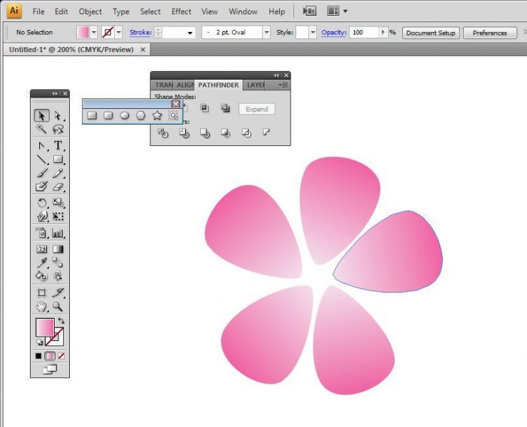Tutorial How To Draw A Flower Petal Using Adobe Illustrator Hungred Tutorial How To Draw A Flower Petal Using Adobe Illustrator Hungred